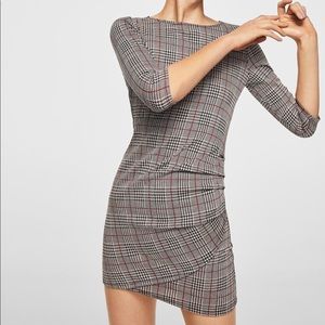 MANGO Draped Detail Dress